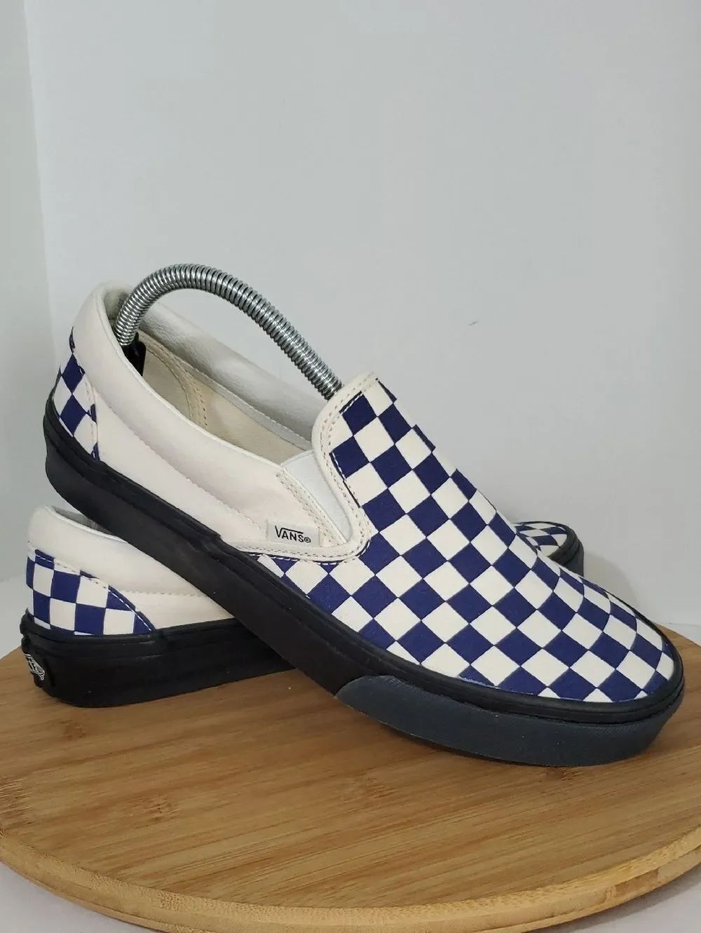 Vans Checkerboard Slip-On Sneakers Deep Twilight Men's 9/ Women's 10.5 NWOT